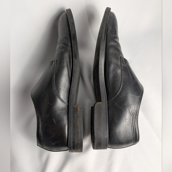 BASS Vintage Men Formal And Casual Leather Flat Slip On Shoes Size 10.5 - Picture 7 of 10